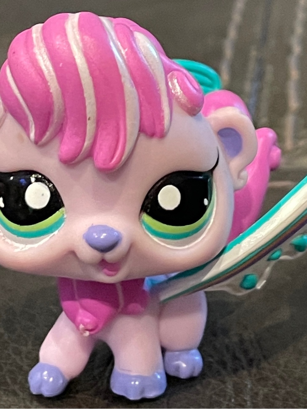 LPS Fairy #2725 Frosty Flair Fairy Green Eyes Wings Littlest Pet Shop Hasbro